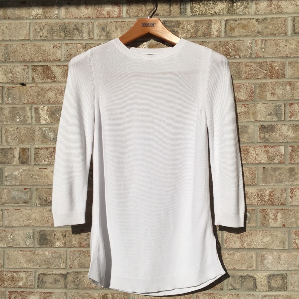 Talbots White Sweater